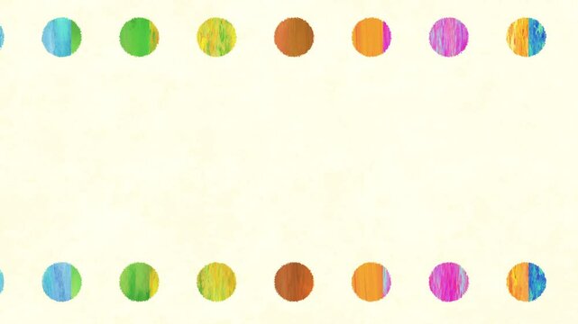かわいい絵の具のフレーム背景