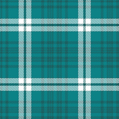 Modern Seamless Tartan in Rich Dark Turquoise tones Textile Design