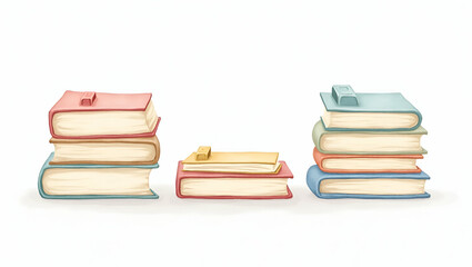 Hand Drawn Watercolor Flat Binders for Organizing Papers - Nursery Art