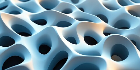 Modern design with interlocking polygons and gradients, producing a 3D effect. 