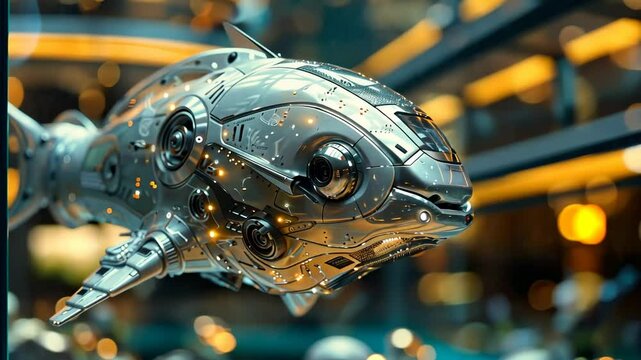 高技術水槽のロボット魚4