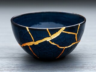 Cracked Bowl, Studio Still Life