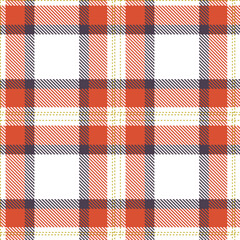 Modern Seamless Tartan in Rich White tones Textile Design Variant 267
