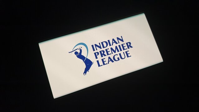 Gurugram, India - March 26 2025: Indian premier league or Ipl logo icon mobile screen, concept of streaming cricket match on smartphone.