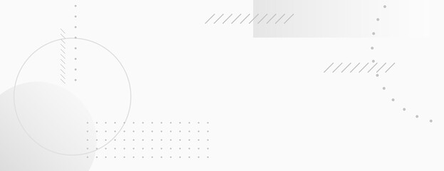 Fototapeta premium Minimalist white background with geometric patterns. The white background features subtle lines and dots, creating a modern, clean texture. Geometric pattern background vector. White background.