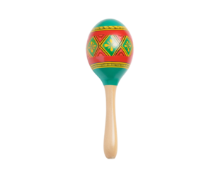 Colorful Maracas on Black