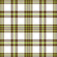 Modern Seamless Tartan in Deep Electric Lime tones Textile Design