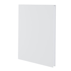 Blank white paper with a folded edge, perfect for presentations and document 