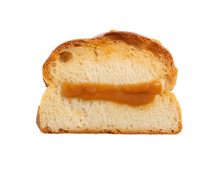 Sweet bread with caramel