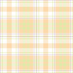 Modern Warm White Seamless Tartan Textile Design