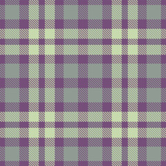 Warm Muted Purple Seamless Tartan with Cool Grey accents Textile Design