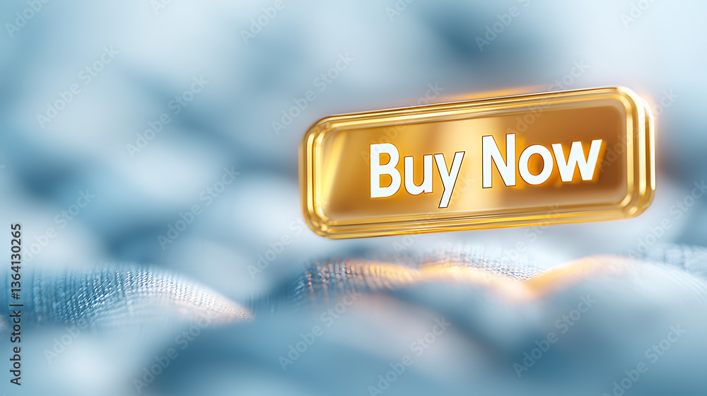 Poster online shopping action button e-commerce website digital content modern design close-up view purchas