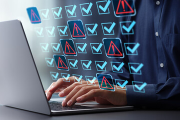 Error detection and troubleshooting of system development or coding. Event logging for system monitoring and debugging. System engineer troubleshooting computer network system issues.