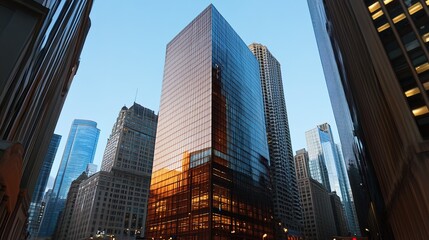Fototapeta premium new york city skyscrapers