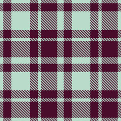 Bright Light Grey and Iridescent Dark Plum Seamless Tartan Textile Design