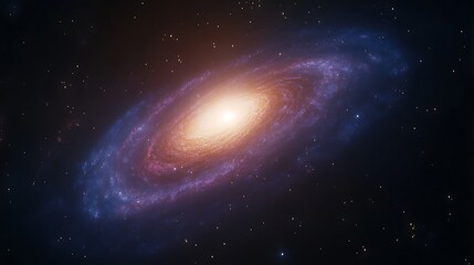 Obraz premium Spiral galaxy in space. (2)
