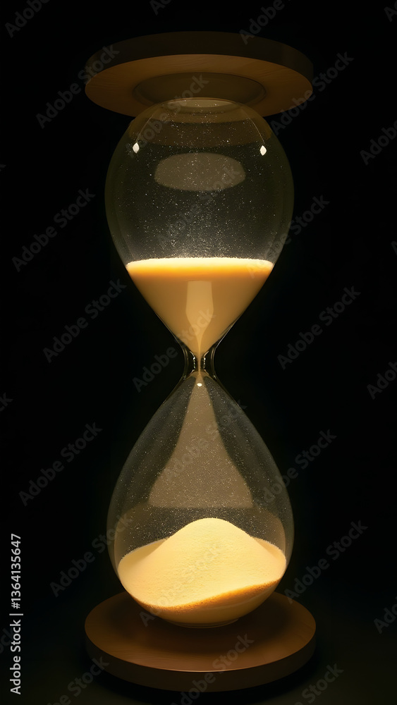 Aufkleber divination hourglass where randomly activated sand grains provide prophetic answers within a delphi 