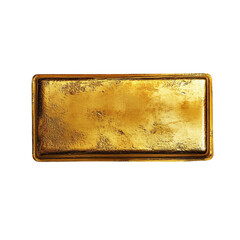 Golden rectangular textured plate luxury background design element,