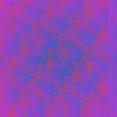 Abstract geometric pattern with purple and blue squares, digital art, textured background