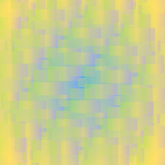Abstract gradient background with yellow, green, and blue colors, geometric shapes, and a modern style.