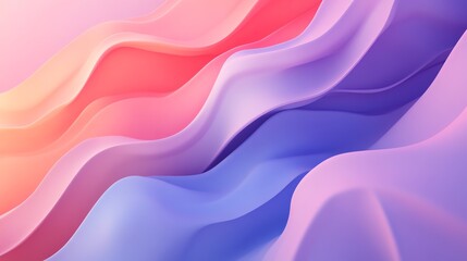 Abstract Waves Background with Pastel Gradient Colors for Modern Design