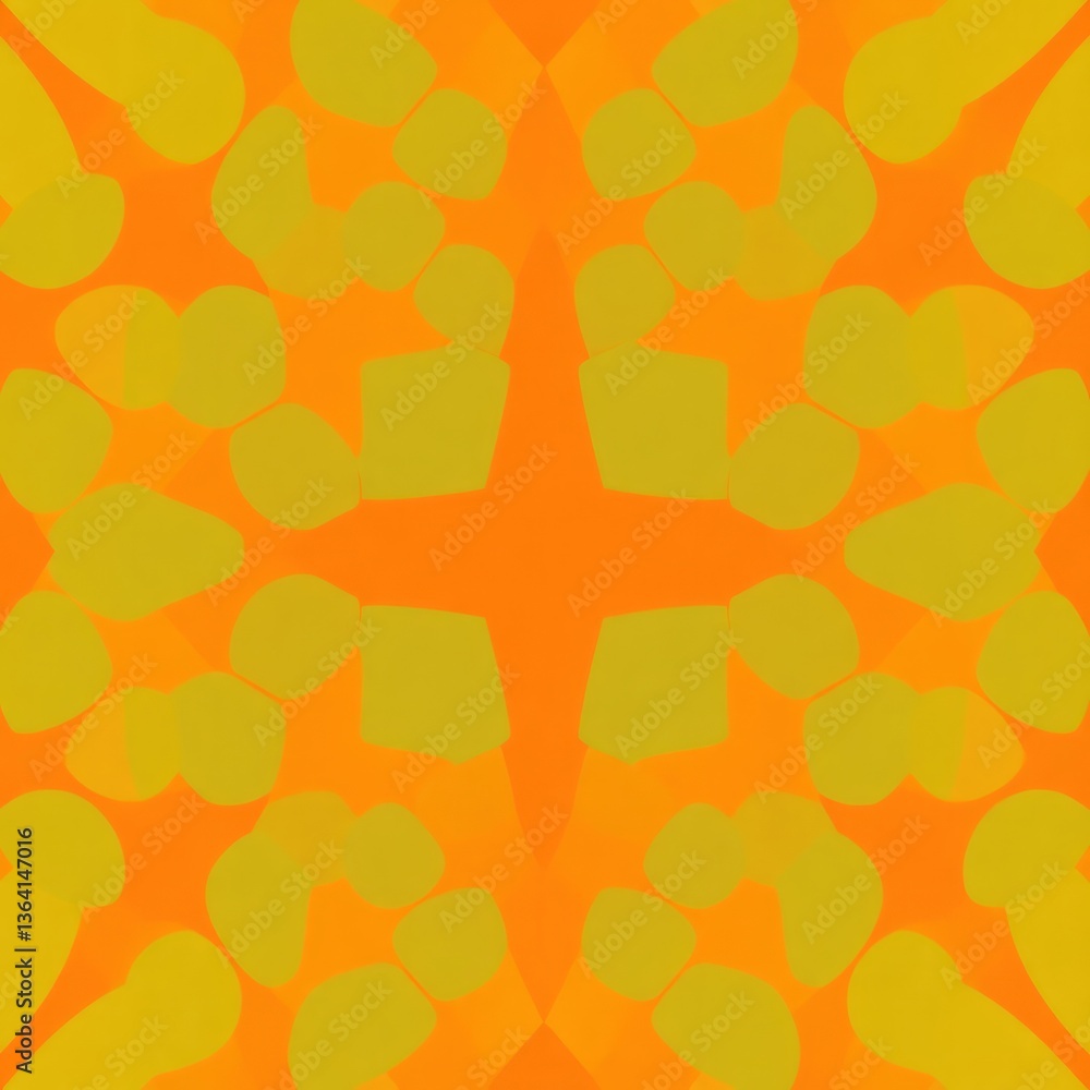 Poster orange yellow abstract geometric pattern. colorful background with space for design. web banner.