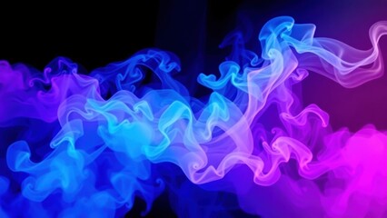 Blue purple pink abstract background. Colorful background with smoke effect with copy space for design. Web banner.
