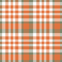 Smoky White Seamless Tartan with Metallic Terra Cotta accents Textile Design