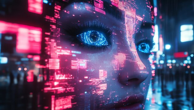 A visually compelling scene of personalized marketing strategies unfolding in realtime