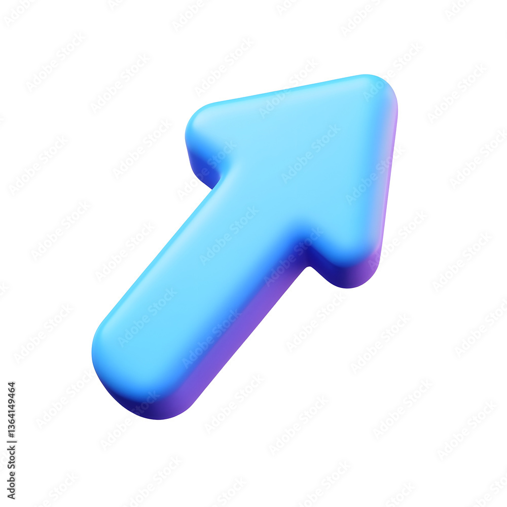 Poster Stylized 3D cursor icon with a structured pointer shape and soft glowing click rays for a modern and professional user interface design