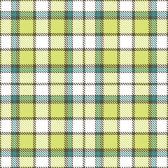 Dusty Greyish Brown Seamless Tartan with Muted White accents Textile Design