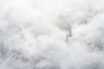 White smoke cloud swirls