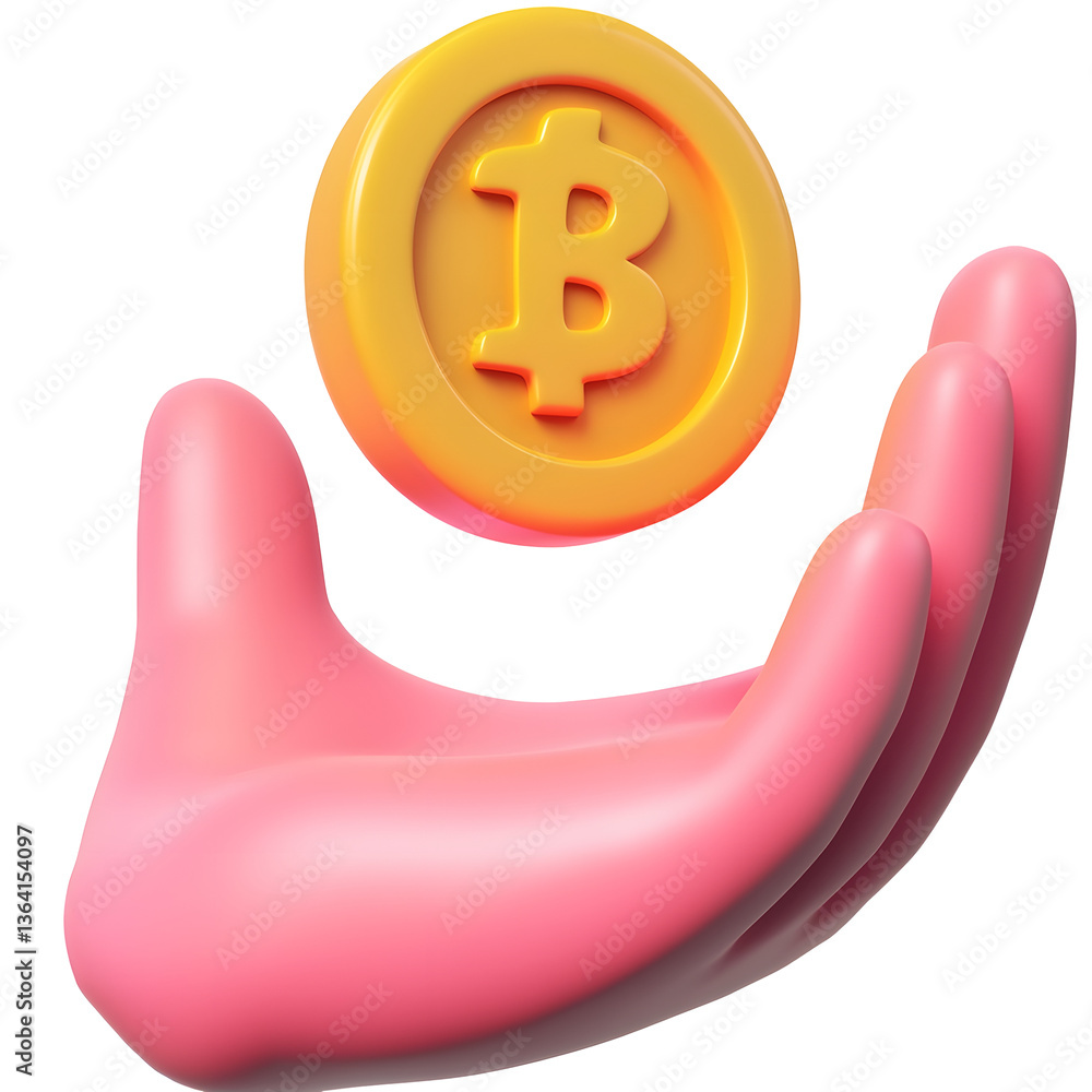 Leinwandbilder a modern minimalist 3d render of a finance themed icon with a polished structured design featuring a