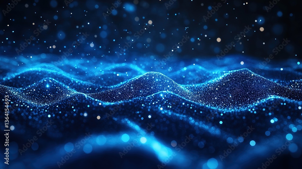 Aufkleber Binary data processing for cyber security and computing technology. 8k Resolution