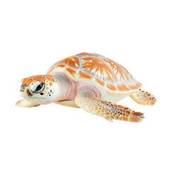 beautiful sea turtle swimming gracefully in ocean
