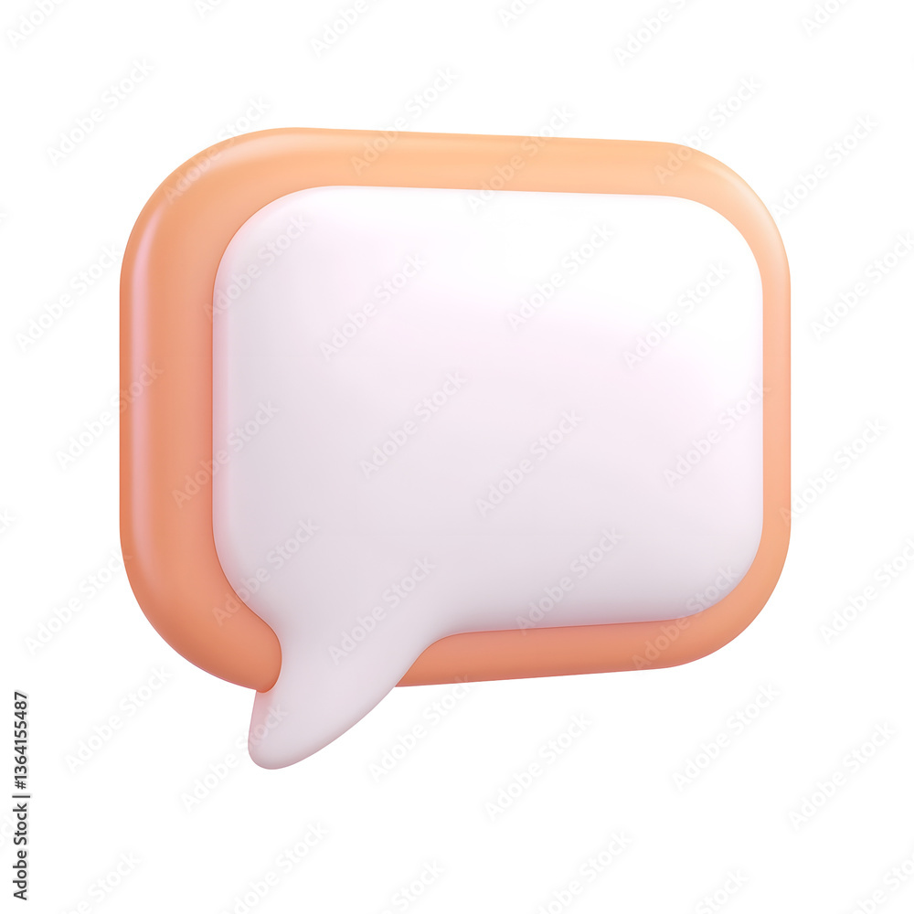 Poster A icon featuring a sleek rounded speech bubble in a smooth minimalistic design ideal for use in website UI or digital interfaces