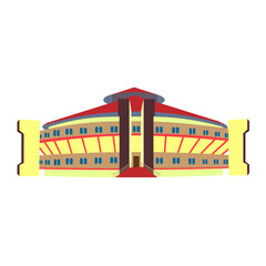 jawaharlal nehru indoor stadium illustration