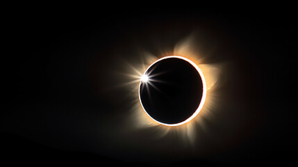solar eclipse's diamond ring effect