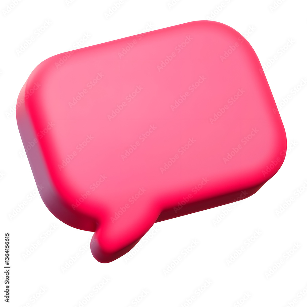Poster A 3D rendered icon of a structured pair of speech bubbles with refined contours and a sleek modern appearance ideal for website and software user interface design