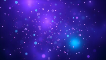 Obraz premium Mystical Orb Symphony: A Dance of Light and Bubbles in Violet