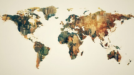 A visual representation of global inequality in wealth distribution.
