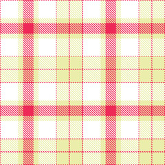 Modern Iridescent Red Pink Seamless Tartan Textile Design