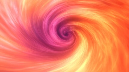 Obraz premium Abstract Vortex of Warm Hues: A Swirling Symphony in Orange, Pink, and Yellow