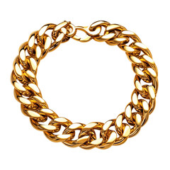Obraz premium Gold chain bracelet luxury jewelry accessory wealth opulence