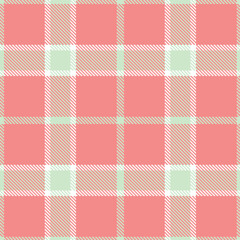 Deep Off White Seamless Tartan with Cool Blush Pink accents Textile Design