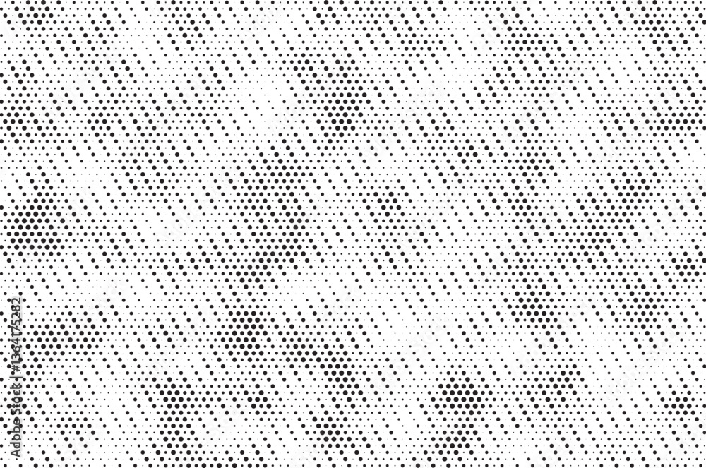 Poster Halftone background vector, abstract backdrop design with two tone pattern and copy space for edit your content. Vector illustration