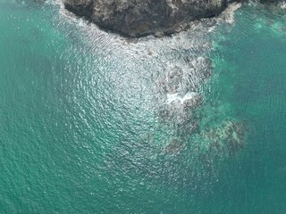 Costa Rica's Playa Ocotal coast aerial view