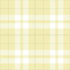 Muted Beige Seamless Tartan with Neon Greenish Grey accents Textile Design
