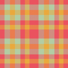 Modern Soft Faded Red Seamless Tartan Textile Design