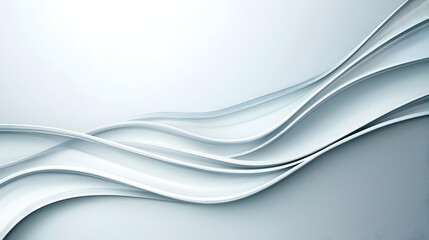 Obraz premium Abstract White And Gray Waves Background
